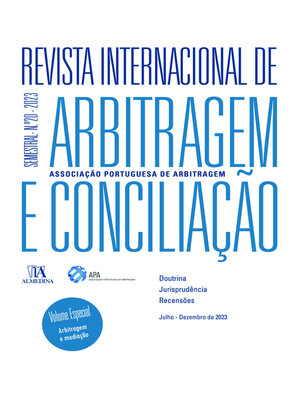 cover image of Revista Internacional de Arbitragem e Conciliação--N.º 20--2023